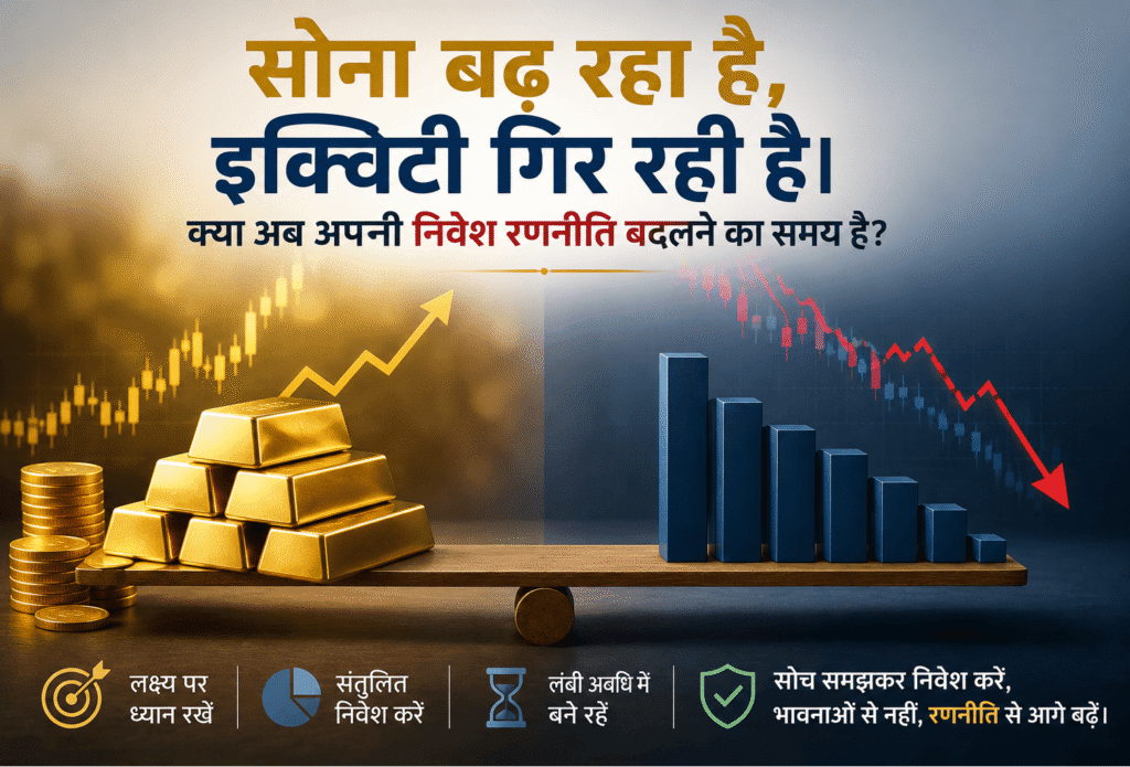 जब सोने की कीमतें तेज़ी से बढ़ती हैं, तो निवेशक सोना खरीदना चाहते हैं।
जब इक्विटी तेज़ी से बढ़ती है, तो निवेशक इक्विटी में निवेश करना चाहते हैं।
जब रियल एस्टेट की कीमतें बढ़ती हैं, तो हर कोई अचानक प्रॉपर्टी एक्सपर्ट बन जाता है!
और जब बाज़ार गिरता है?
तब हर कोई अर्थशास्त्री बन जाता है।
लेकिन सिर्फ़ कल के विनर को आज के विनर से बदलते रहने से वेल्थ क्रिएट नहीं होती। निवेश की सही रणनीति क्या होनी चाहिए, यह समझने के लिए मेरी पोस्ट पढ़ें...